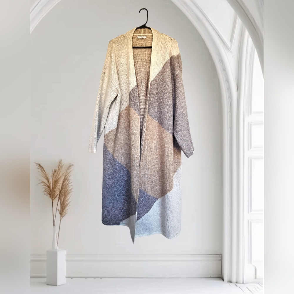 Cozy Oversized Long Fuzzy Knit Cardigan - Picture 2 of 6